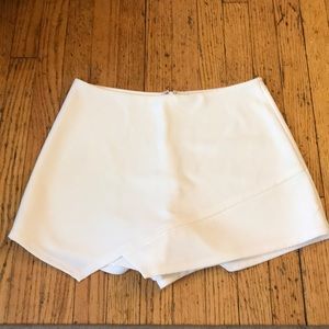 white envelope shorts
